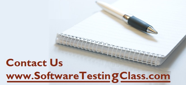 Software-testing-class-contact-us | Software Testing Class