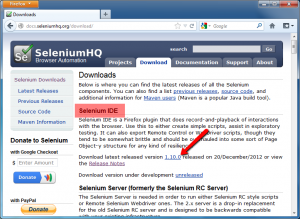 Download Selenium IDE for Installation