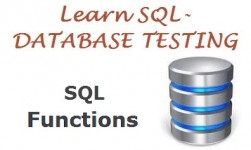 SQL Functions in Database testing - Software Testing Class