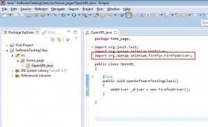 Selenium Webdriver Firefox Browser Driver Added