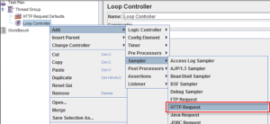 JMeter HTTP request