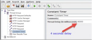 JMeter Constant Timer