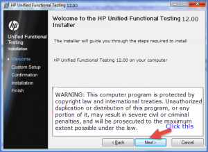 HP Unified Functional Testing 12.00 wizard
