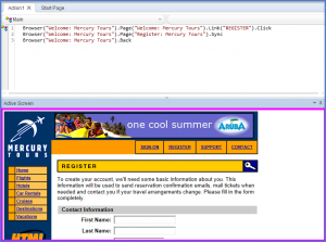 UFT/QTP Active Screen Pane