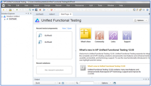 UFT Interface Page