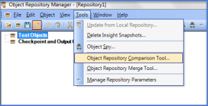 UFT Object Repository Comparison Tool