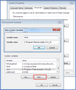 Edit System Variable