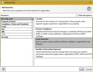 SoapUI Script assertion