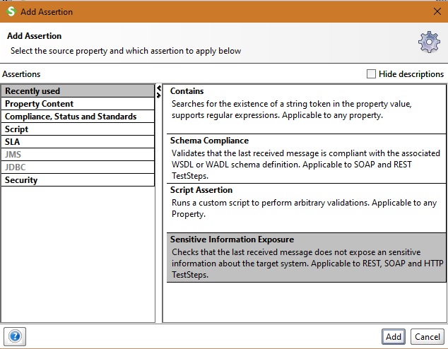 security testing assertion