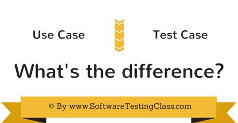 Difference between Use Case and Test Case