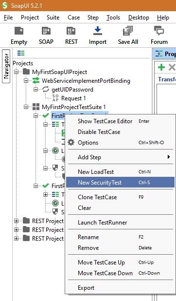 SoapUI Tips - Right Click 1