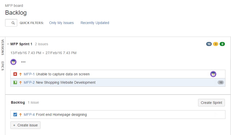 JIRA Sprint screen5