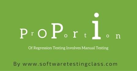 Proportion Of Regression Testing Involves Manual Testing