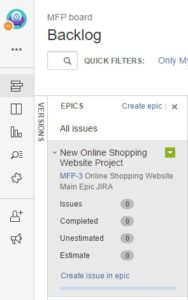 jira create an issue | Software Testing Class