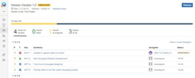Planning a version in JIRA | Software Testing Class