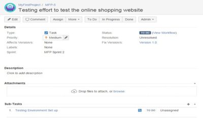 Creating and Working on Sub-tasks in JIRA- Tutorial 9 | Software ...