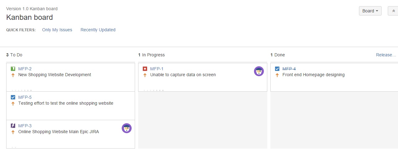 jira kanban board