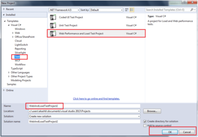 Vsrs Testing How to create web performance test with VSTS? | Software Testing Class