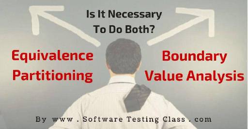 Boundary value analysis with equivalence partitioning