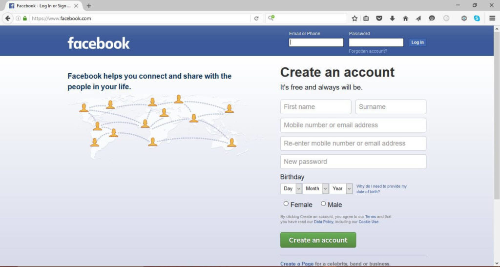 Facebook Login on Firefox