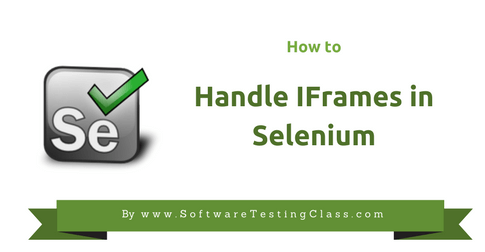 Handling IFrames in Selenium