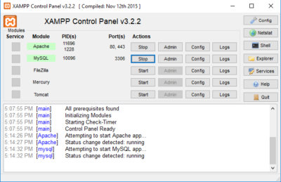 XAMPP Start Services | Software Testing Class
