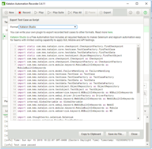 Katalon Automation Recorder