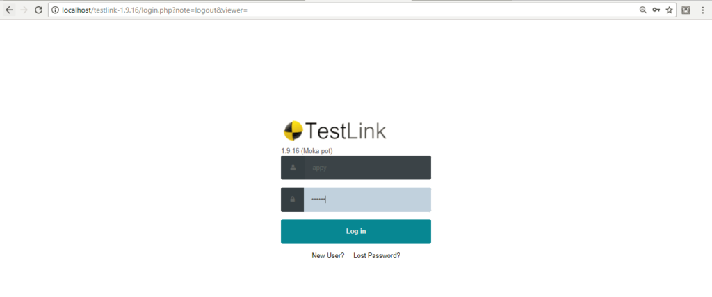 TestLink Login