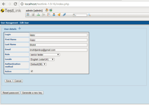 Tutorial 6: Create A User In TestLink And Assigning Roles - Software ...
