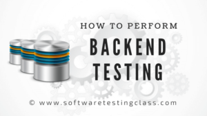Backend Testing | Software Testing Class