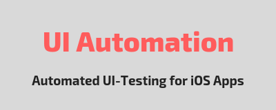 UI Automation iOS testing tool