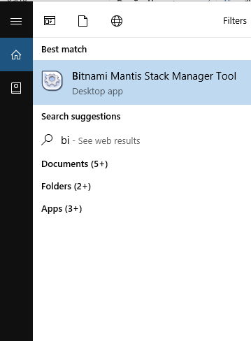 Mantis Desktop App_Bitnami