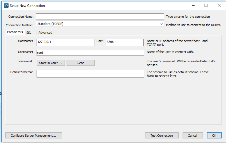 Mantis MySql Connection