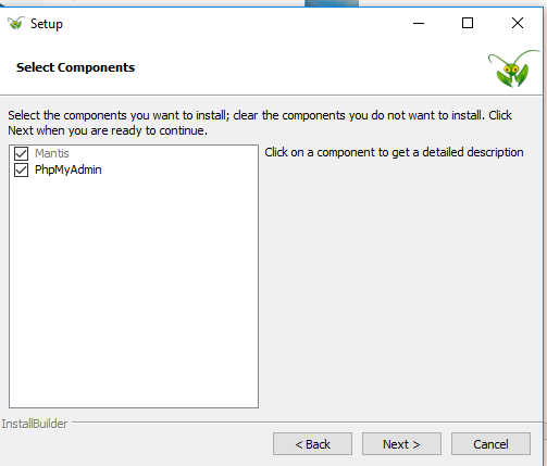 Mantis Select Db Components