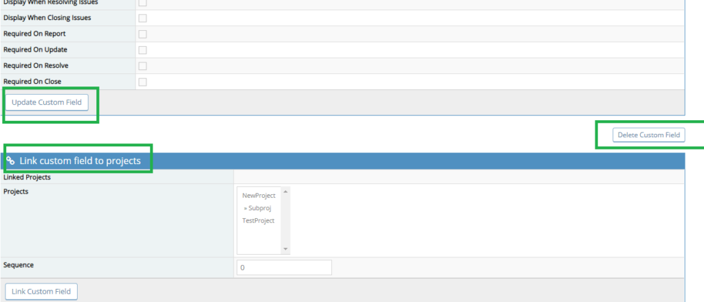 Mantis Add Custom Field 1