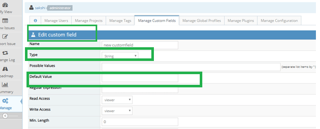 Mantis Add Custom Field